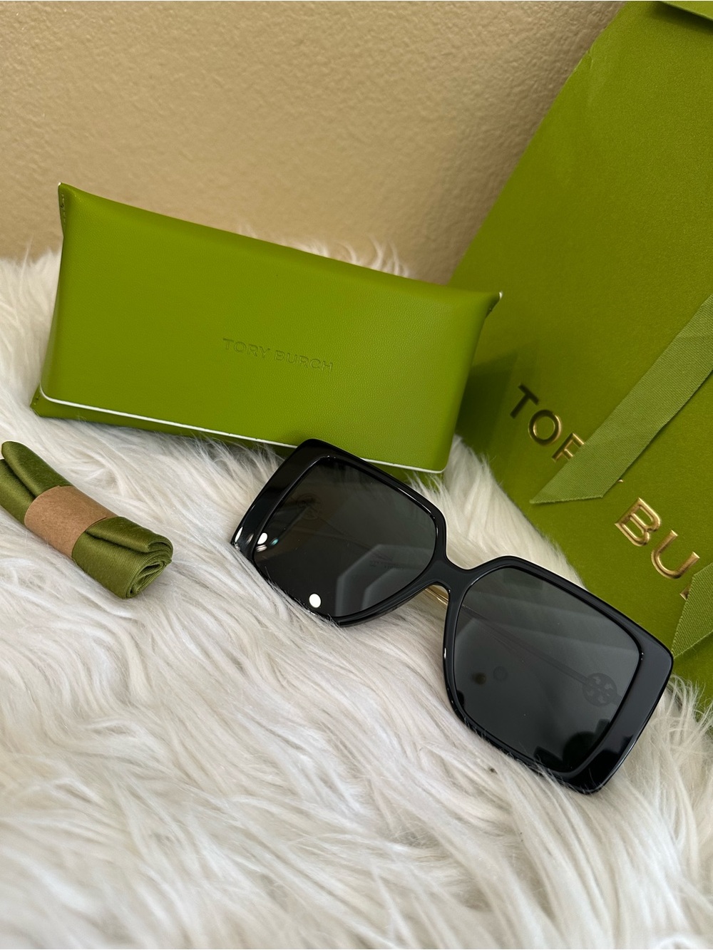 Tory Burch Miller Oversized Square Sunglasses